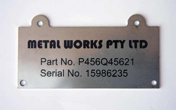laser mearked Stainless steel id tag