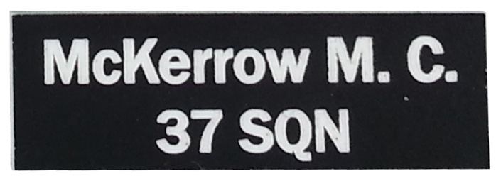 black and white laser engraved traffolyte label