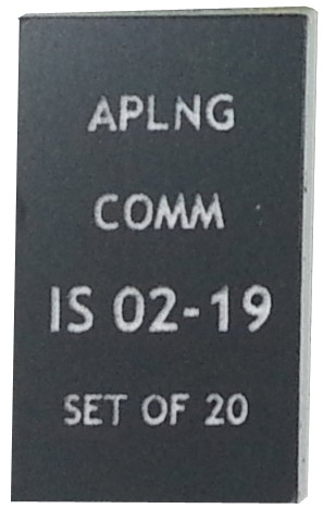 grey and white laser engraved traffolyte name tag